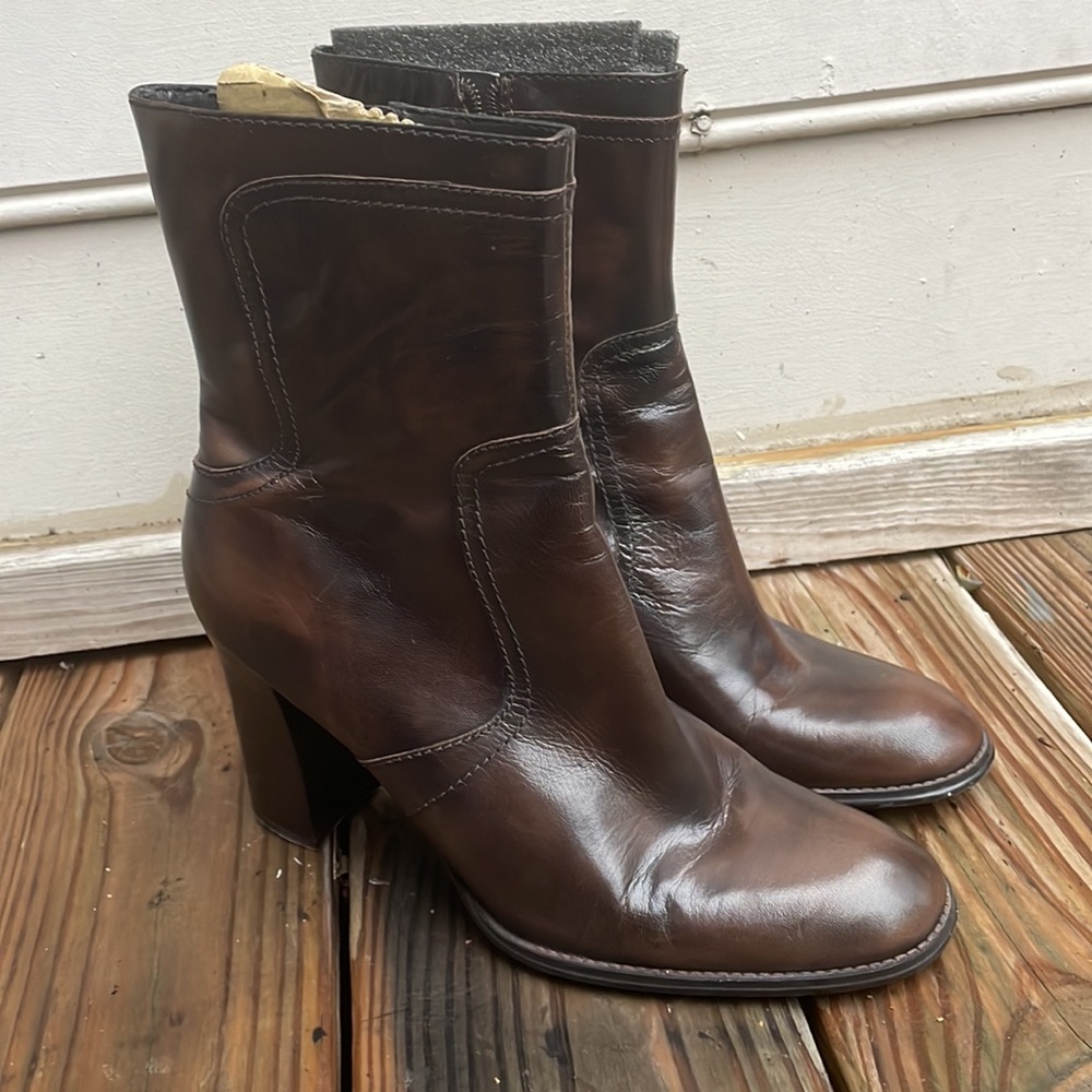 Nine West Wourson Mid-Calf Brown Boots Size 10